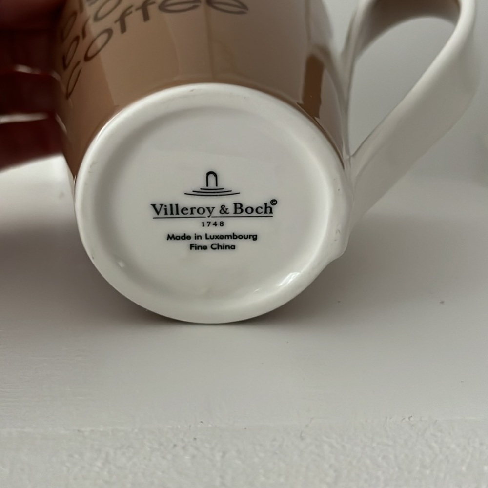 Villeroy and Boch Bloomingdale’s Big Brown Coffee Mug NWT - Picture 3 of 3